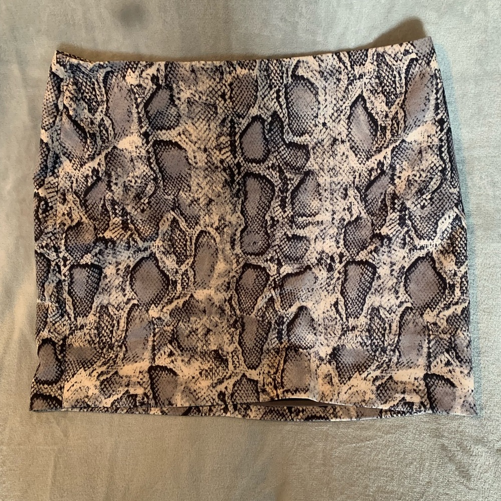 Princess Polly Snakeskin Skirt
